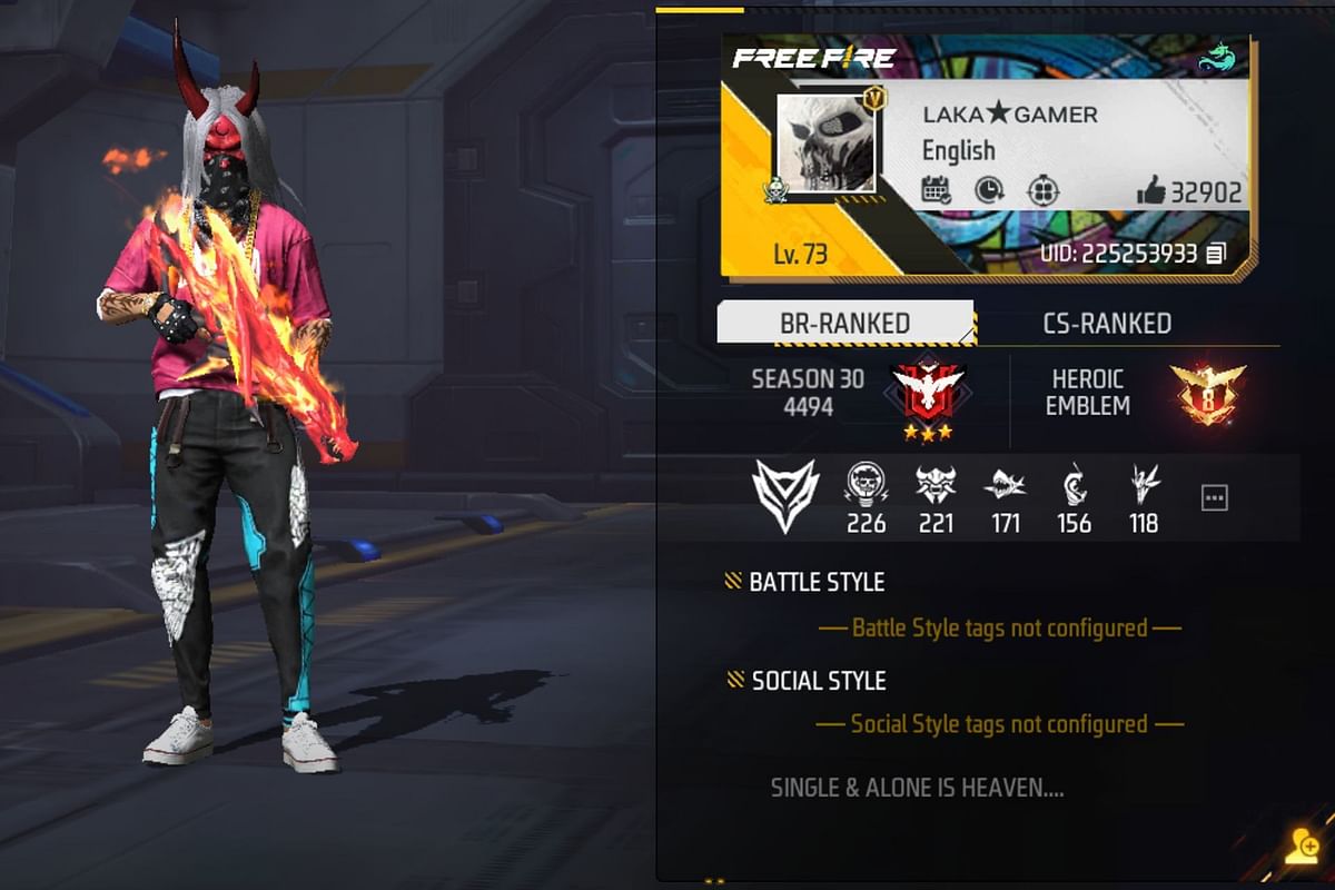 laka gaming free fire uid