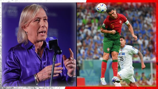 Martina Navratilova chimes in on Cristiano Ronaldo's missed header at the FIFA World Cup