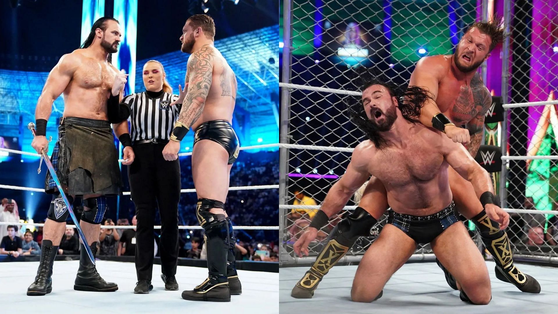 Drew McIntyre defeated Karrion Kross at WWE Crown Jewel 2022
