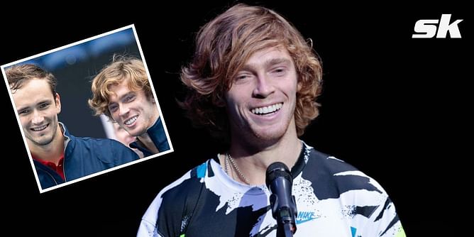 "I beat one former champion, so it's enough, I can go home now" - Andrey Rublev on beating former World No. 1 Daniil Medvedev at ATP Finals