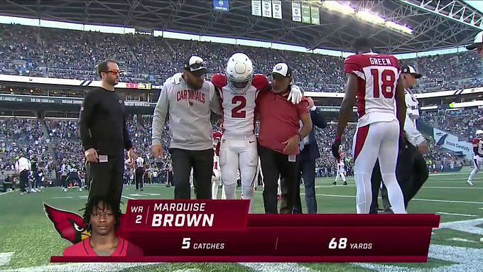 Report: Marquise Brown suffered potentially season-ending foot injury on  Sunday - NBC Sports