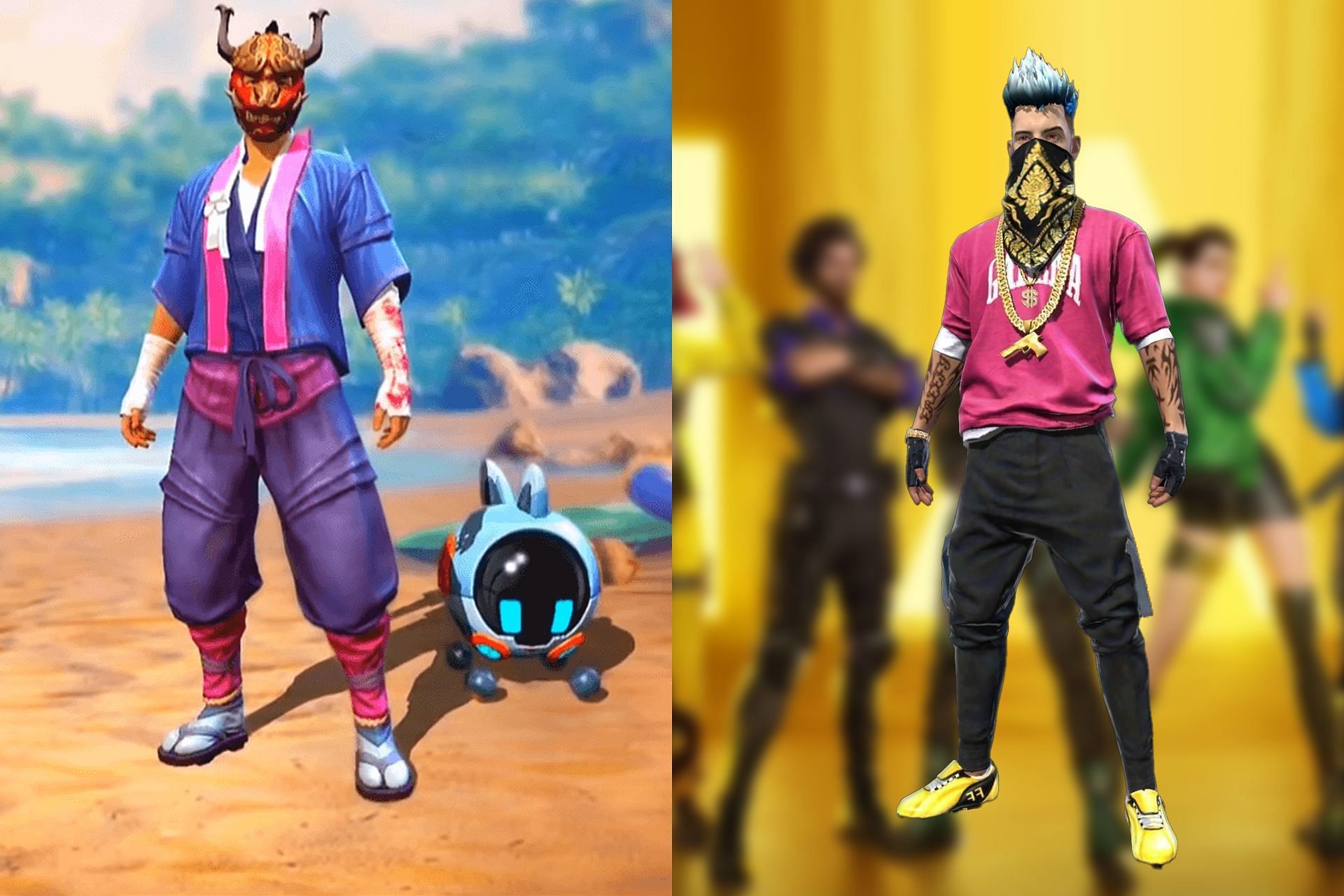 Fans can see the return of Sakura and Hip Hop outfit sets in Free Fire (Image via Sportskeeda)