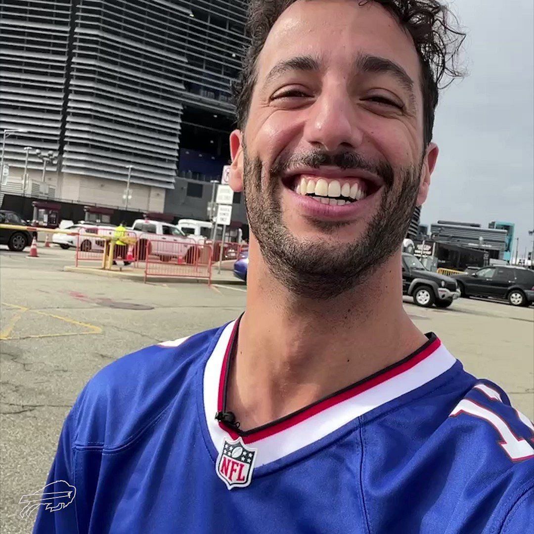 Big day, big day: Daniel Ricciardo finally gets to watch his first Buffalo  Bills game - The SportsRush