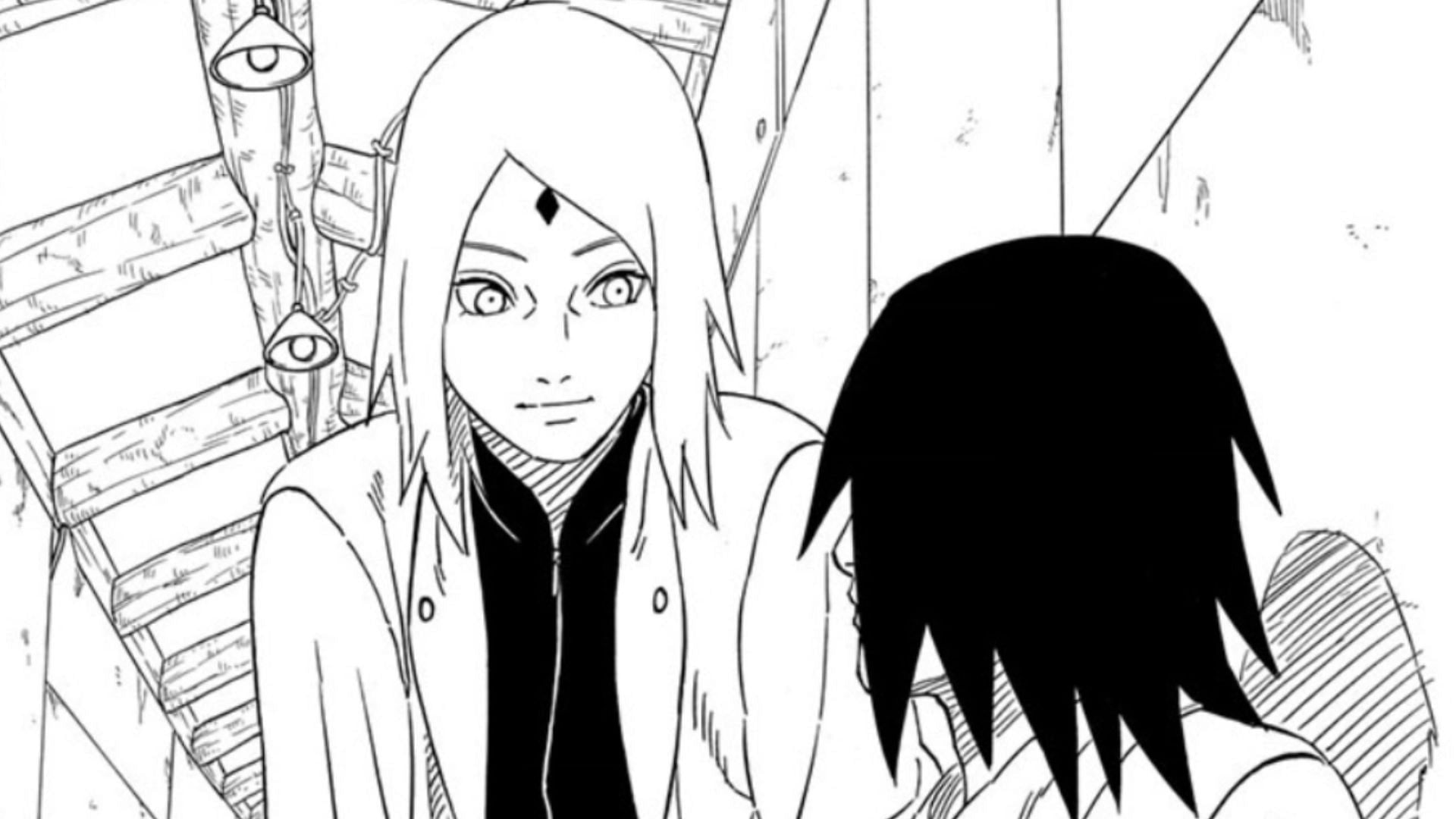 Sakura may help Sasuke in Sasuke Retsuden chapter 4 (Image via Shueisha)