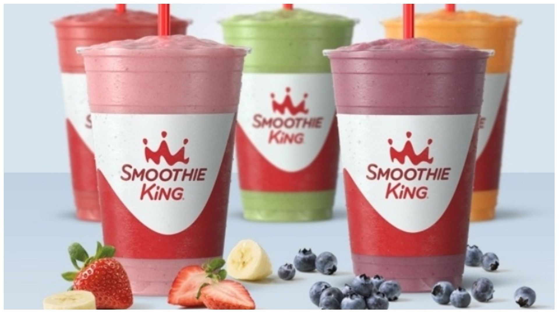 assorted range of Smoothies (Image via Smoothie King)