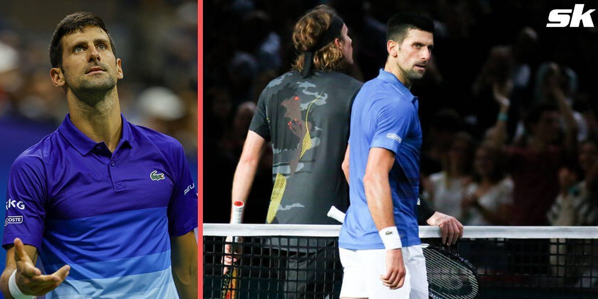 Novak Djokovic was rattled by the crowd supporting Stefanos Tsitsipas