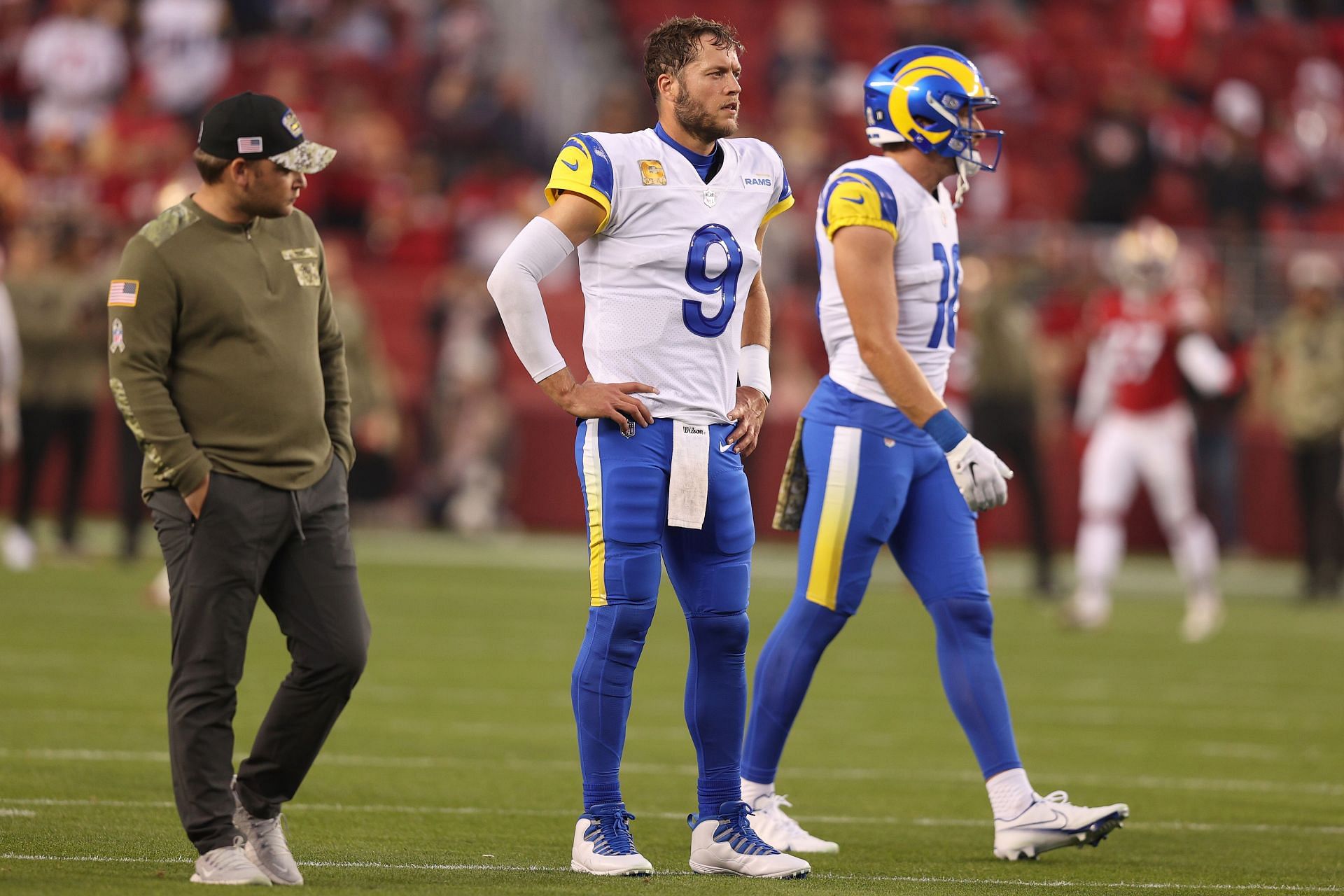 Matthew Stafford's Wife 'Not OK' After Rams QB Put In Concussion