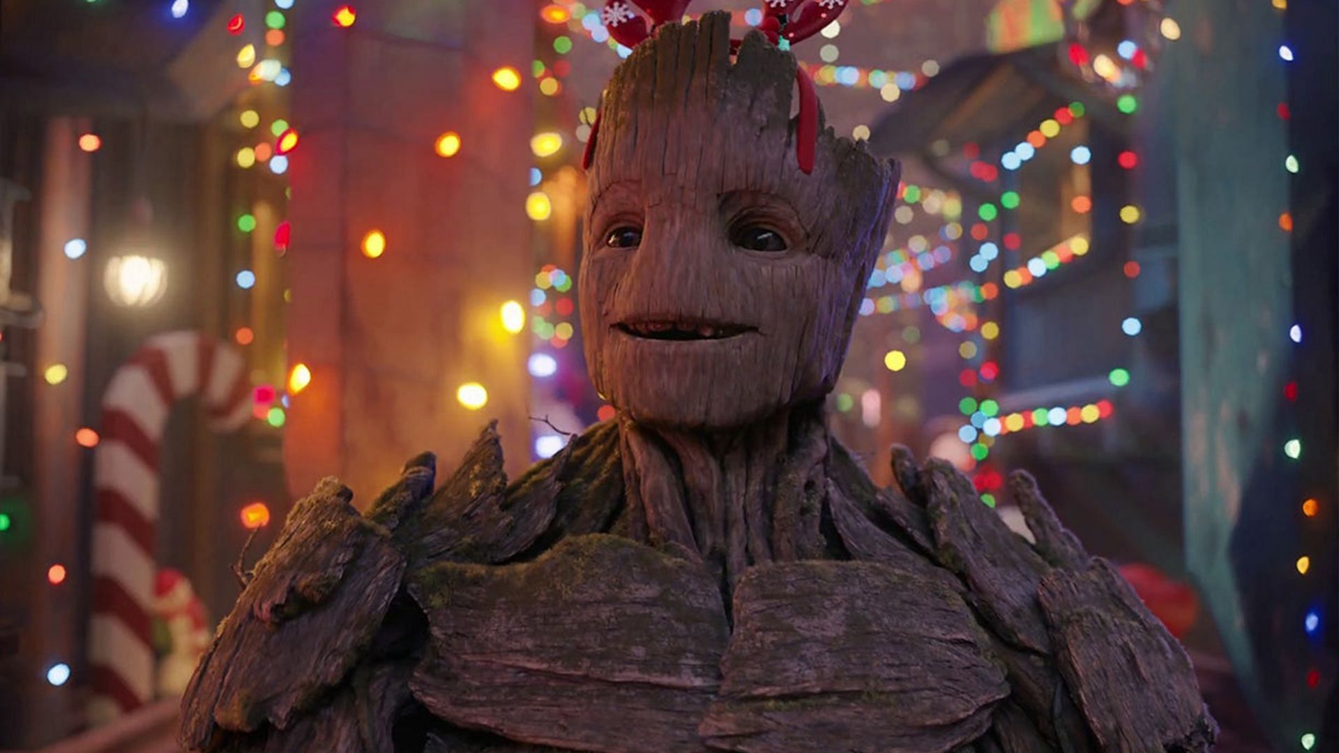 Swole Groot in Guardians of the Galaxy Holiday Special (Image via Marvel)