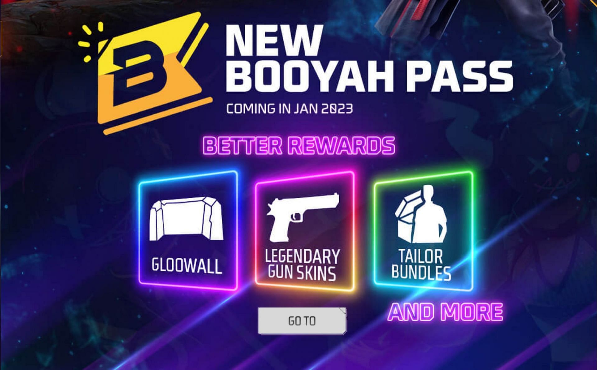 The new Booyah Pass will begin in January 2023 (Image via Garena)