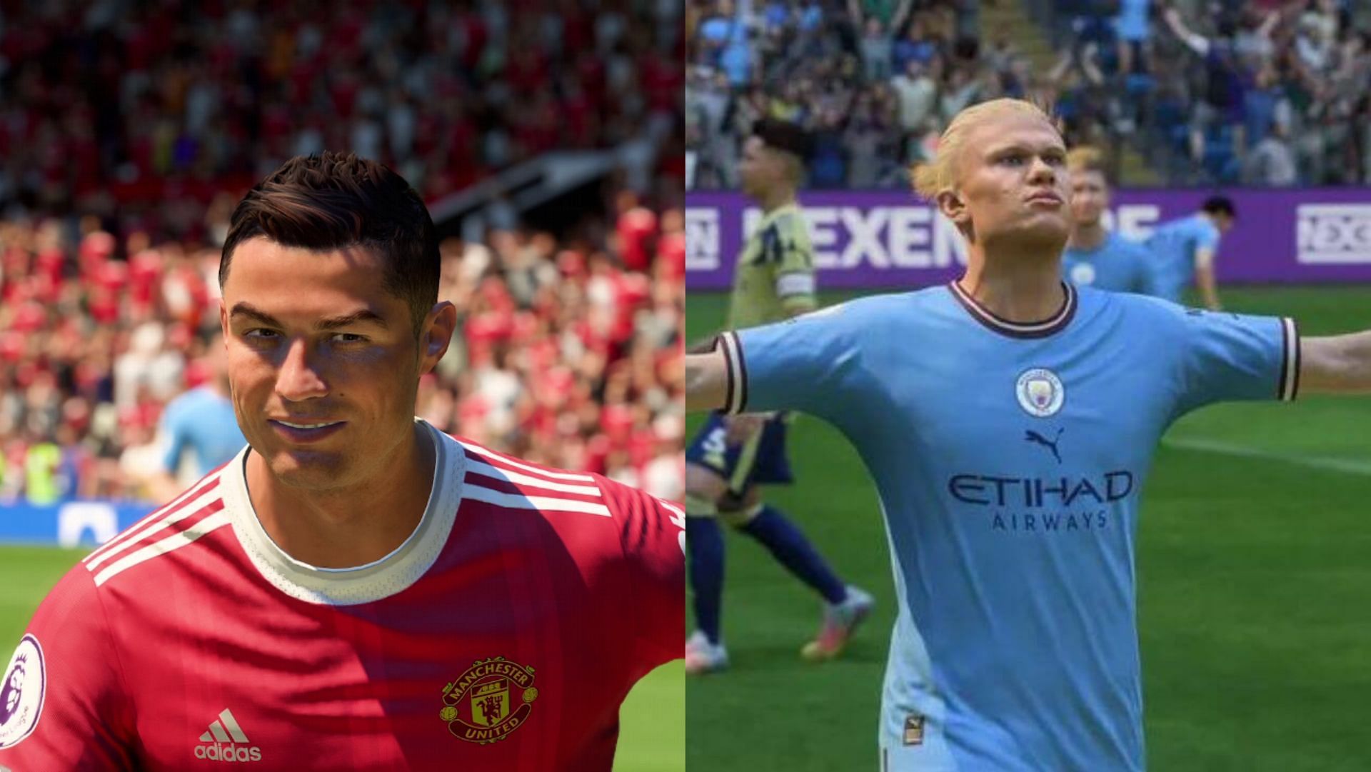 Players like Ronaldo and Haaland will be affected by the lengthy nerf (Images via EA Sports)