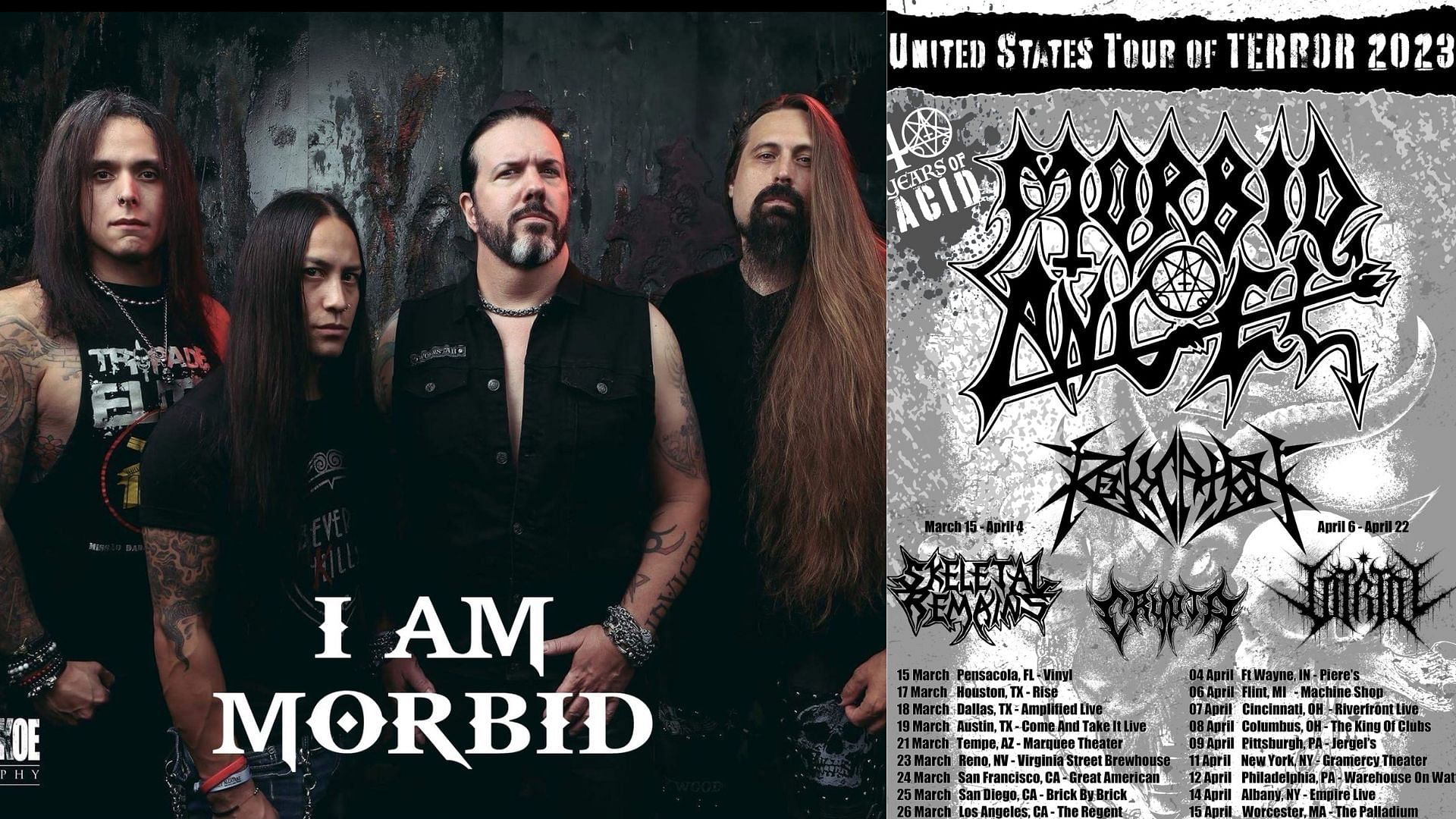 Morbid Angel 2023 Tour Tickets, where to buy, dates, and more