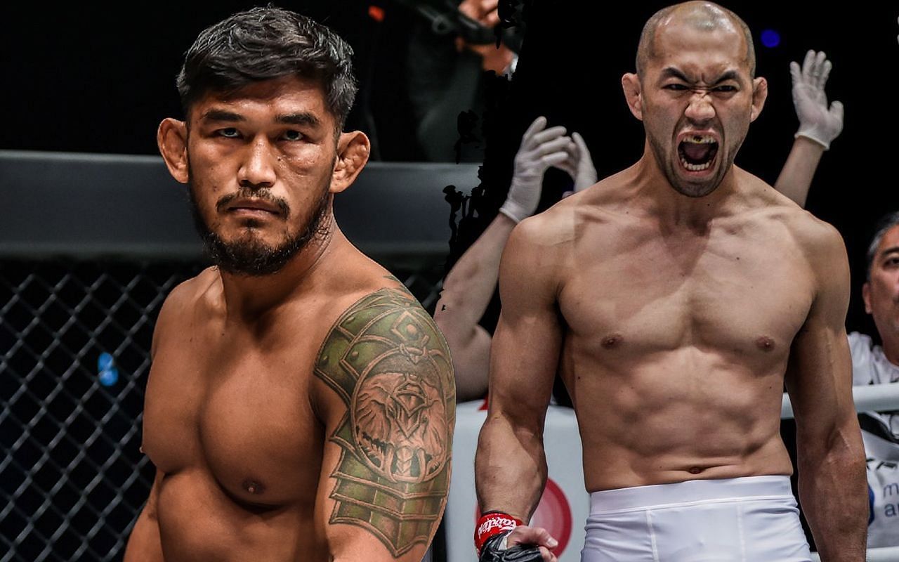 Aung La N Sang and Yushin Okami [Photo Credits: ONE Championship]