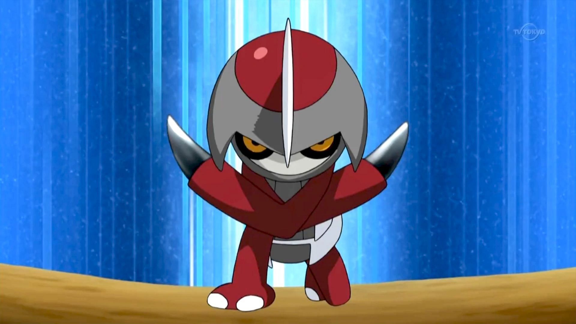 Pawniard as it appears to be in the anime (Image via The Pokemon Company)