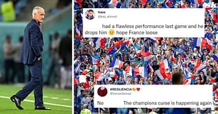 “Champions curse is happening again”, “Not watching” – Fans fume as France drop ‘flawless’ performer to the bench for FIFA World Cup game against Denmark