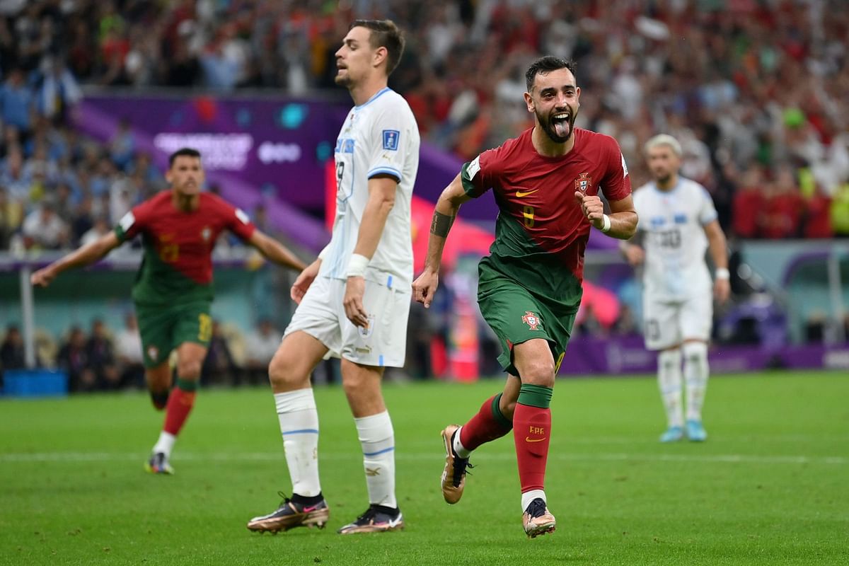 Portugal 2 0 Uruguay Player Ratings As Bruno Fernandes Scores A Brace