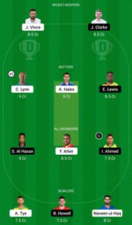 TAD vs BT Dream11 Prediction Team, Head To Head League
