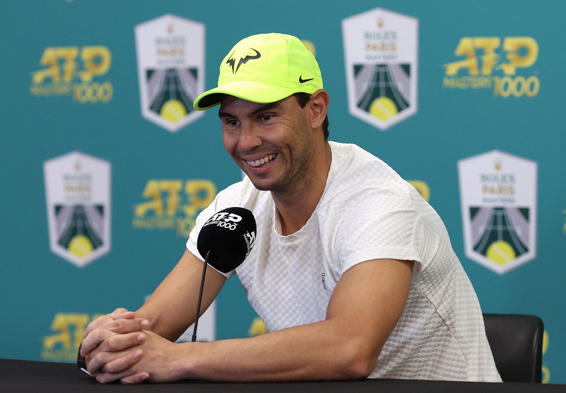 Rafael Nadal at the 2022 Paris Masters.