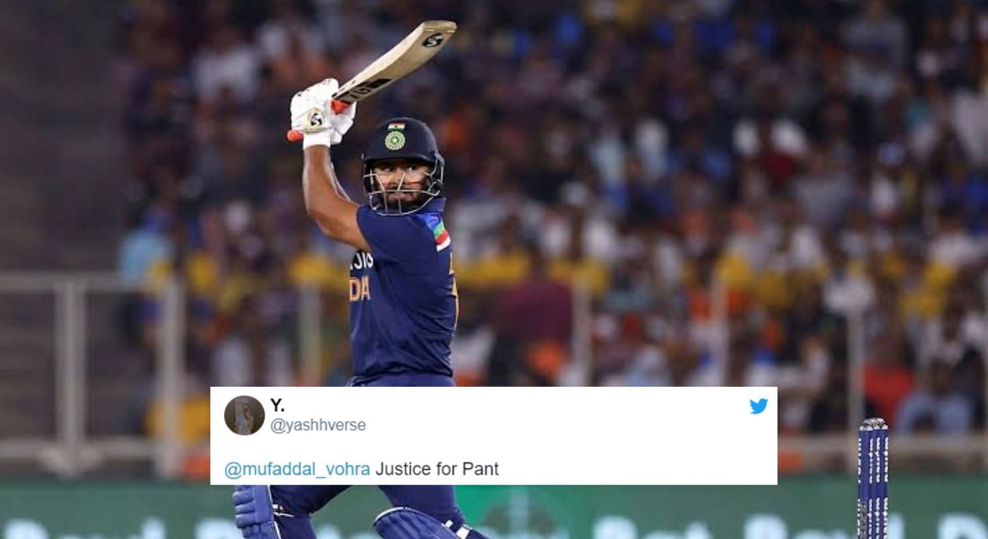 T20 World Cup 2022 “Justice for Pant” Fans react as Rishabh Pant