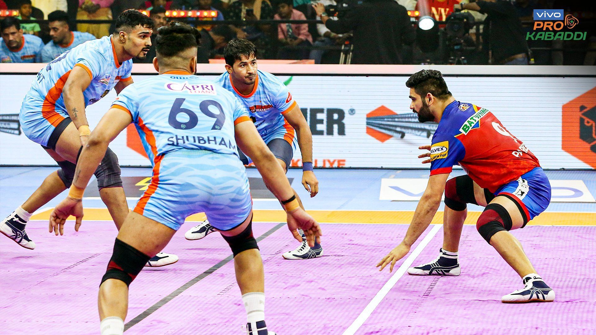 Pardeep Narwal was in action yesterday (Image Courtesy: Pro Kabaddi League)