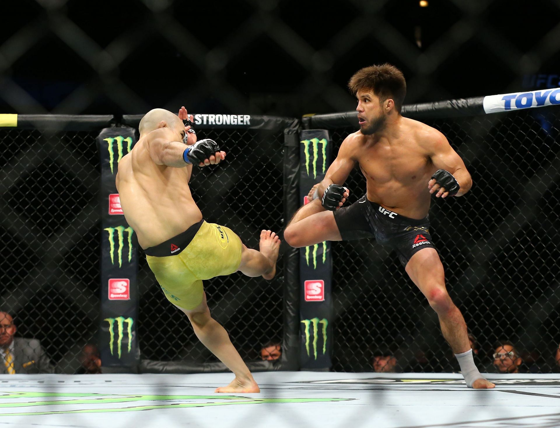 Henry Cejudo only has two wins at 135lbs, including this one over Marlon Moraes