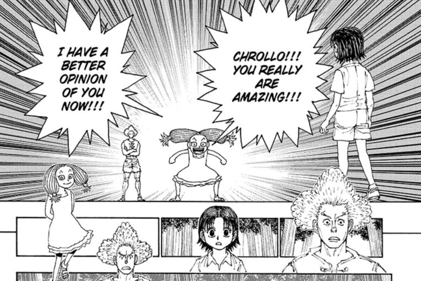 Hunter x Hunter chapter 396: Phantom Troupe's origins unveiled, Sarasa