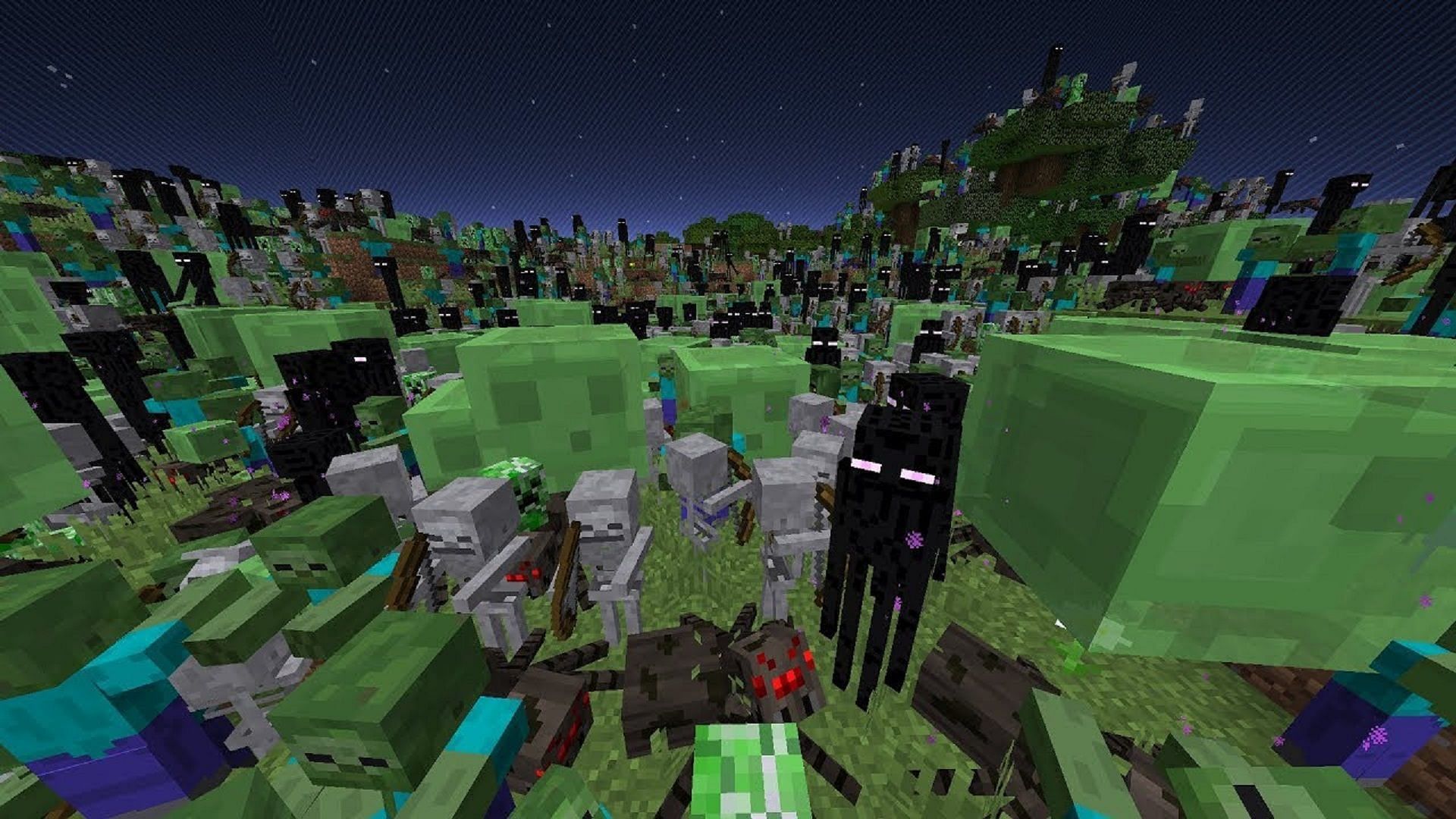 Too many mobs or other entities can cause more than enough lag or even crash your server (Image via Dream/YouTube)
