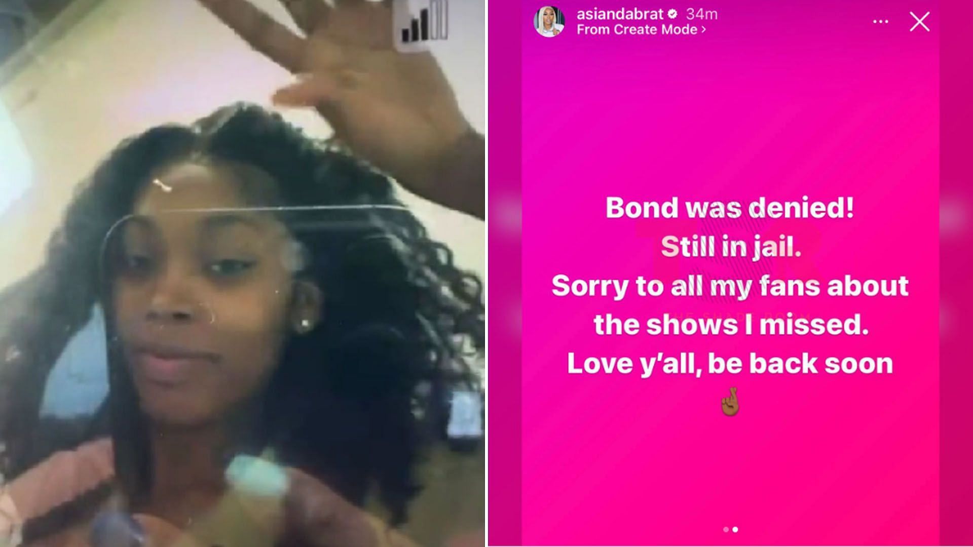 Asian Doll reportedly arrested (Image via Instagram/@theshaderoom)