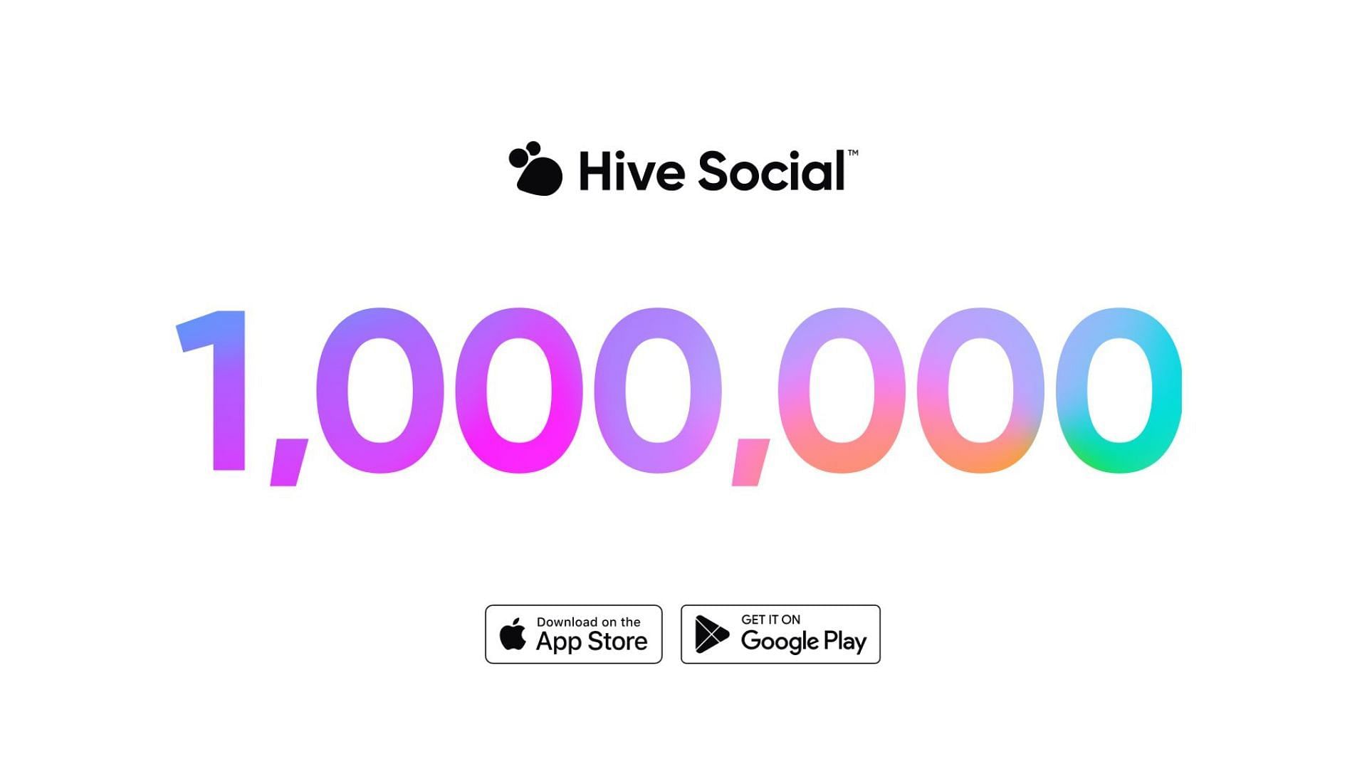 Hive Social recently celebrated hitting one million users (Image via @TheHIVE_Social/Twitter)