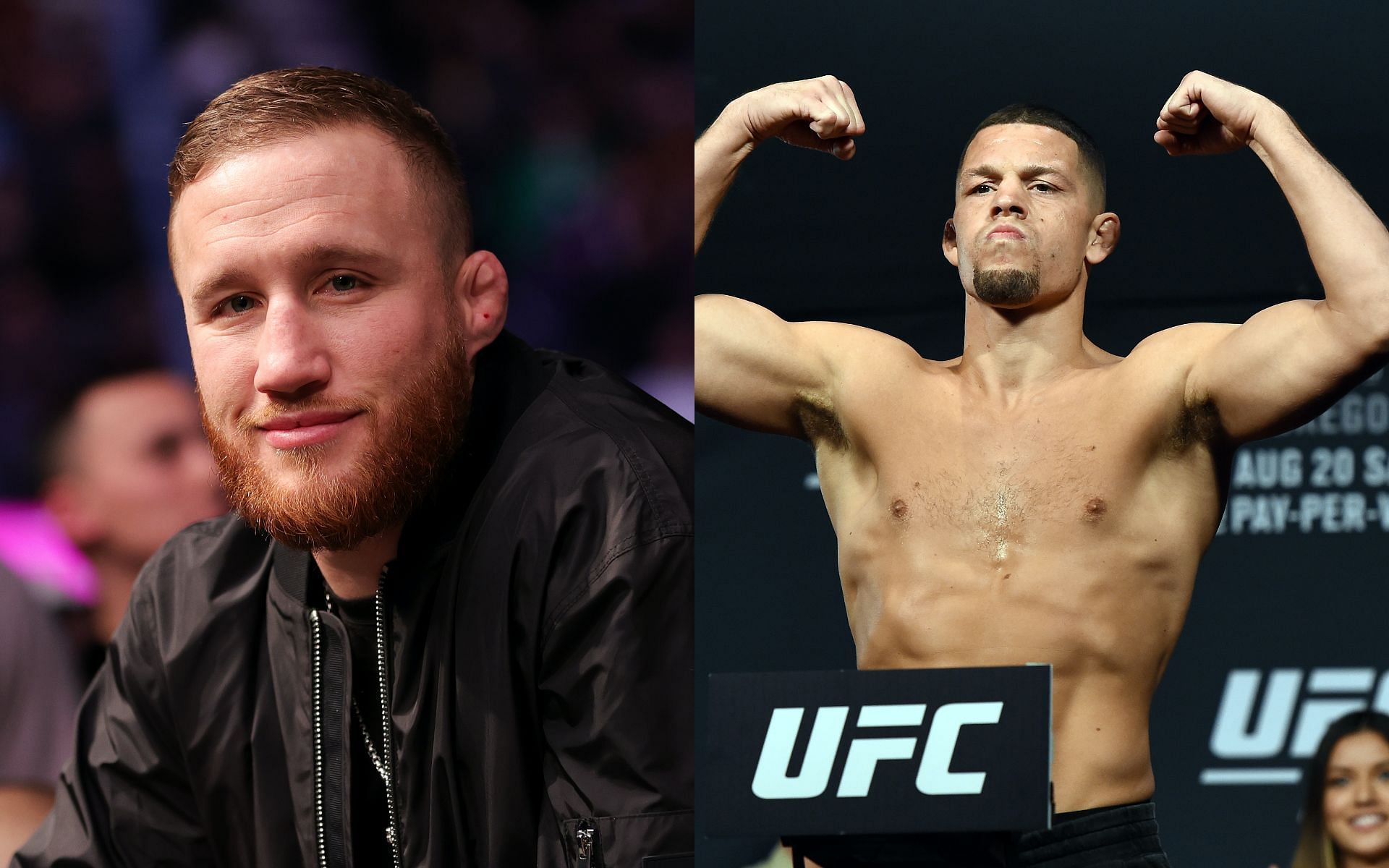 Justin Gaethje (left) and Nate Diaz (right) [ Image Courtesy: Getty Images ]
