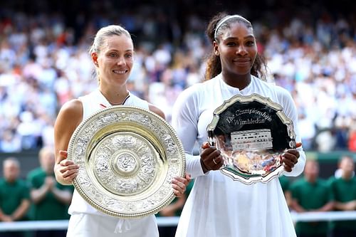 Angelique Kerber and Serena Williams - Wimbledon 2018