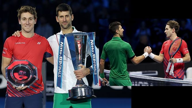 "Can't imagine how difficult this year has been for you" - Casper Ruud takes his hat off to Novak Djokovic after ATP Finals final loss against Serb