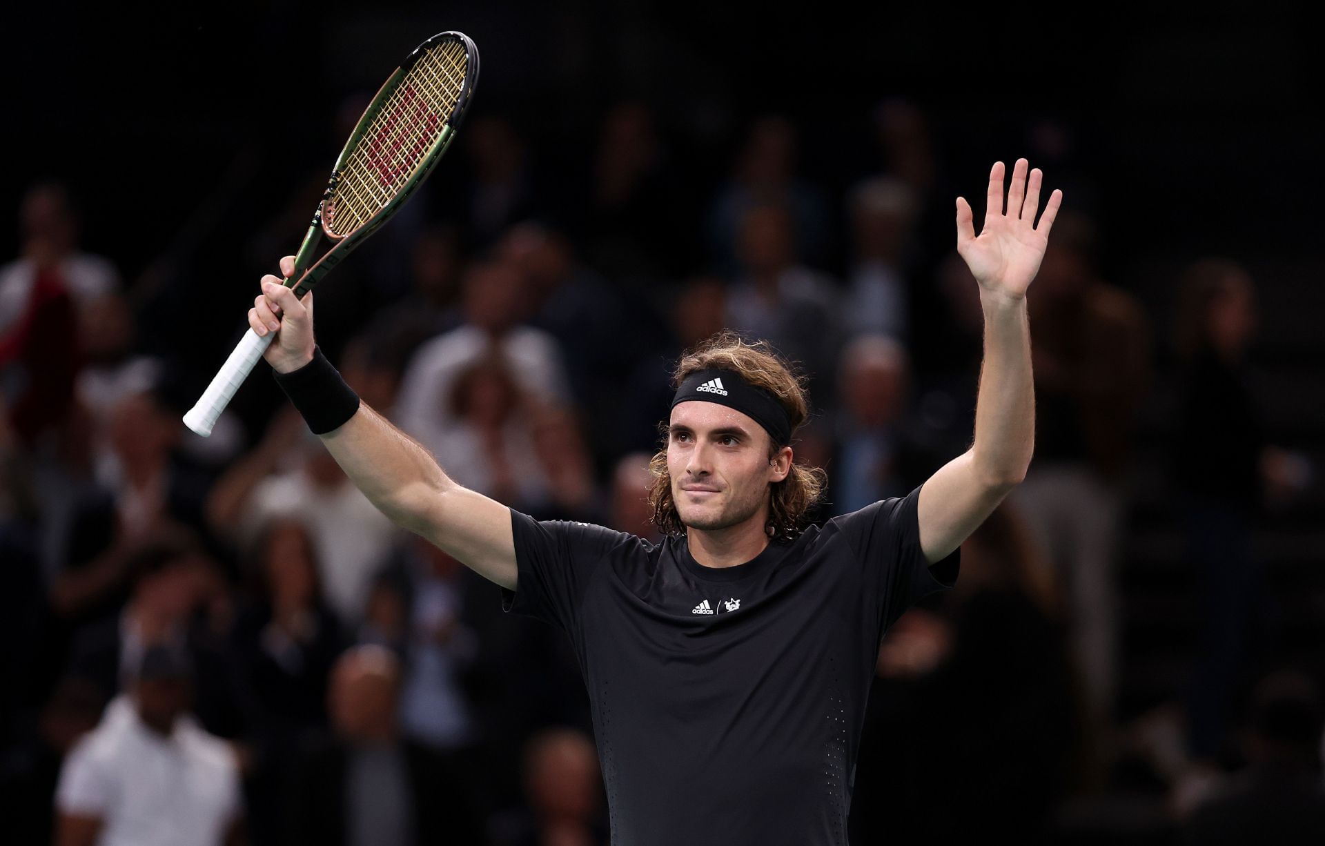 Stefanos Tsitsipas at the 2022 Paris Masters.