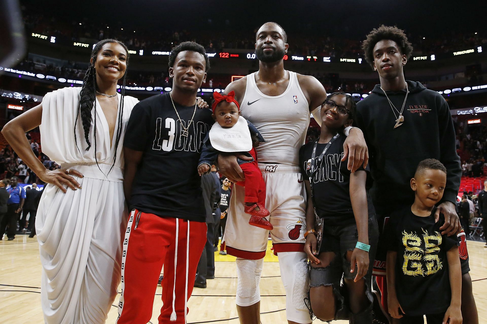 Dwyane Wade has two children with his ex-wife.
