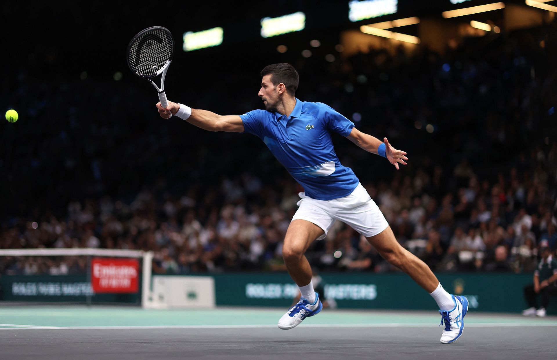 Novak Djokovic at the 2022 Paris Masters.