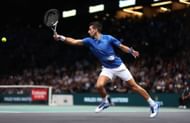 Novak Djokovic at the 2022 Paris Masters.
