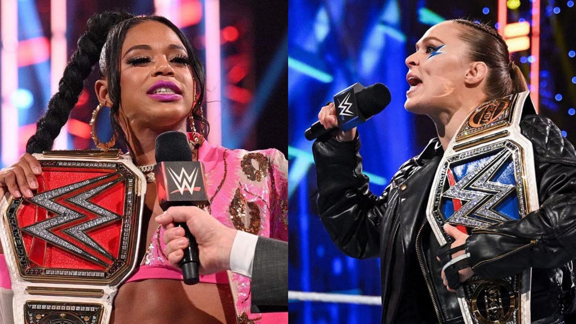 Bianca Belair and Ronda Rousey currently sit atop WWE
