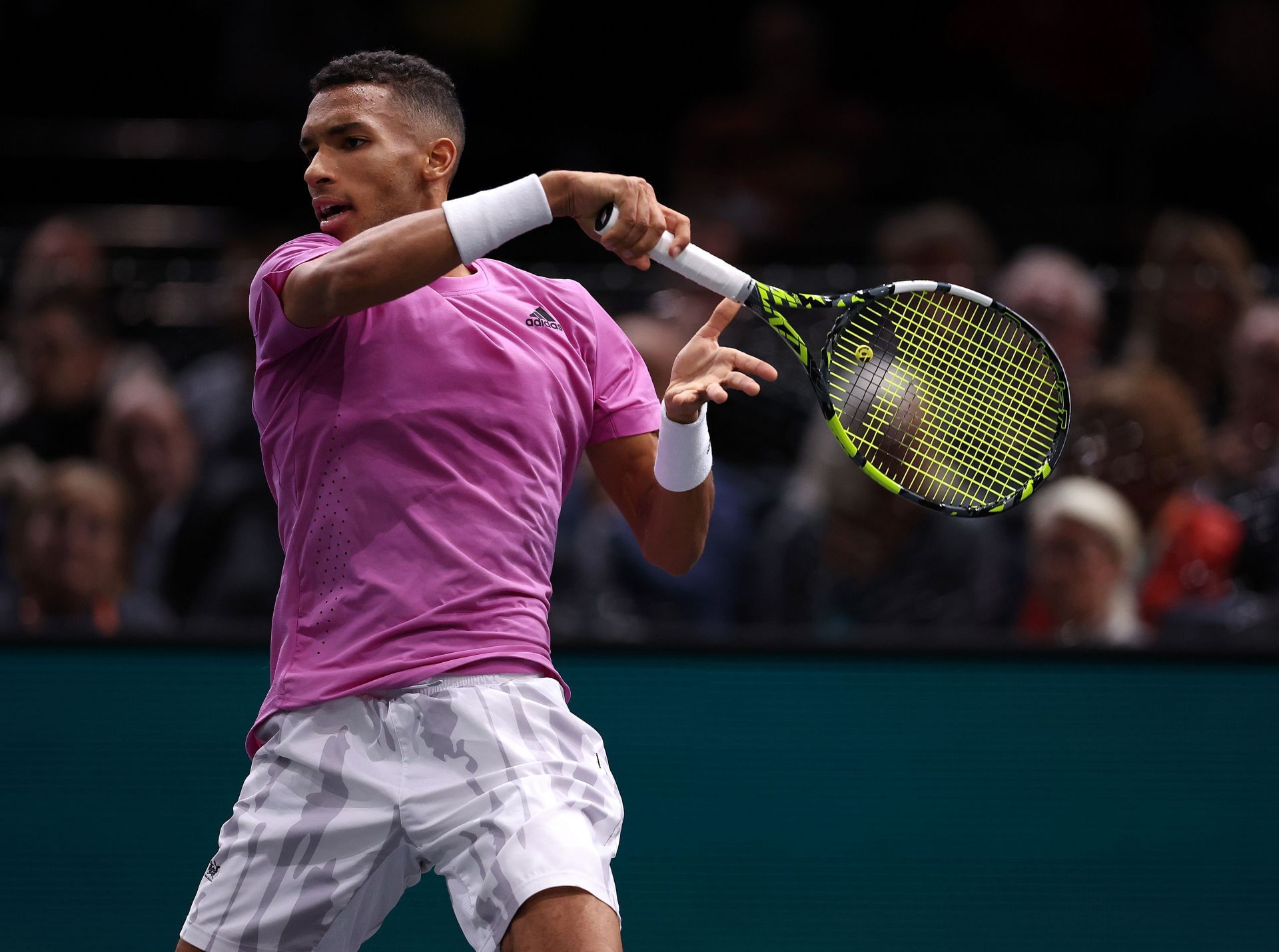 Felix Auger-Aliassime at the Rolex Paris Masters