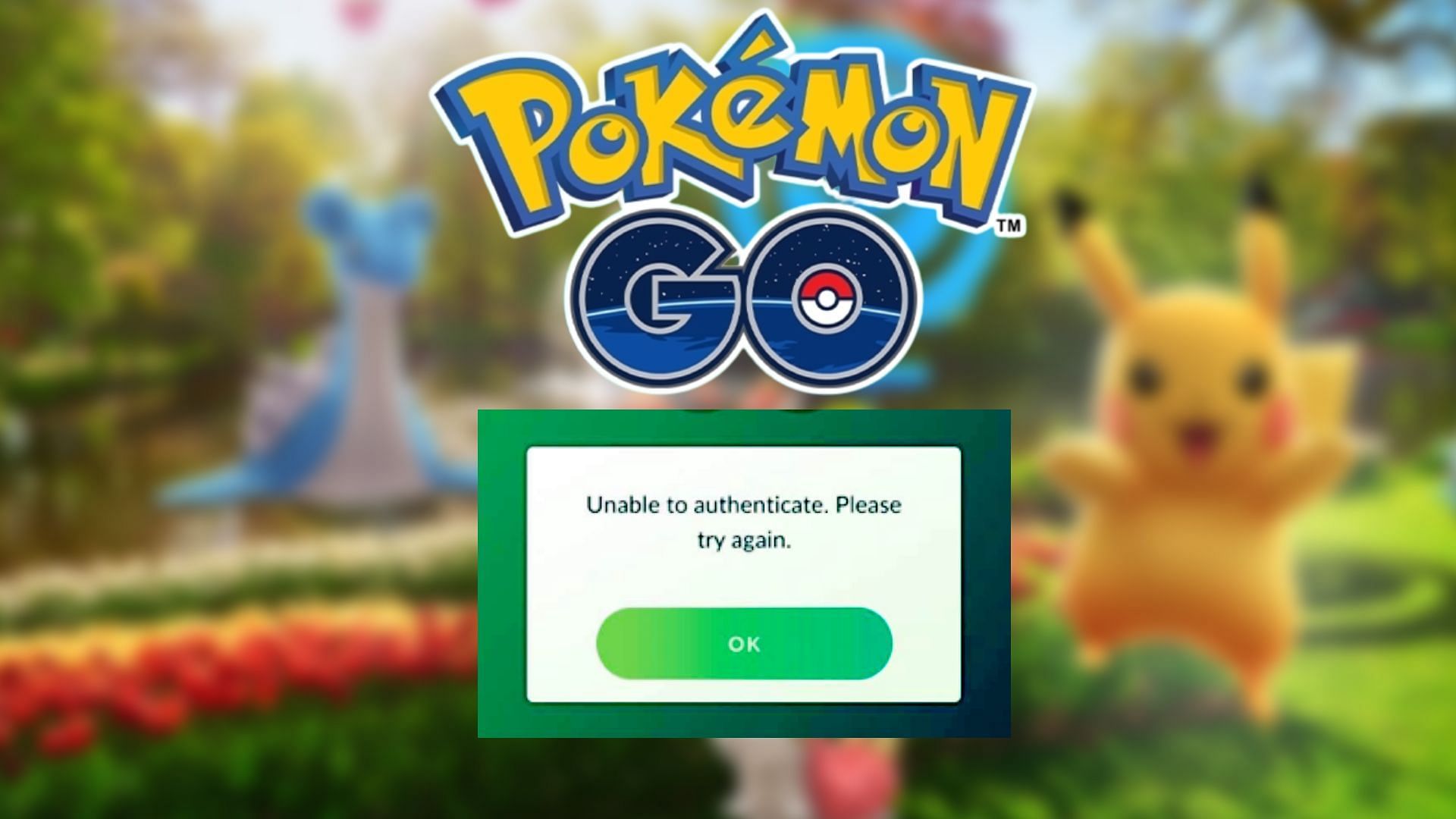 How to fix Unable to Authenticate error (Image via Pokemon GO)