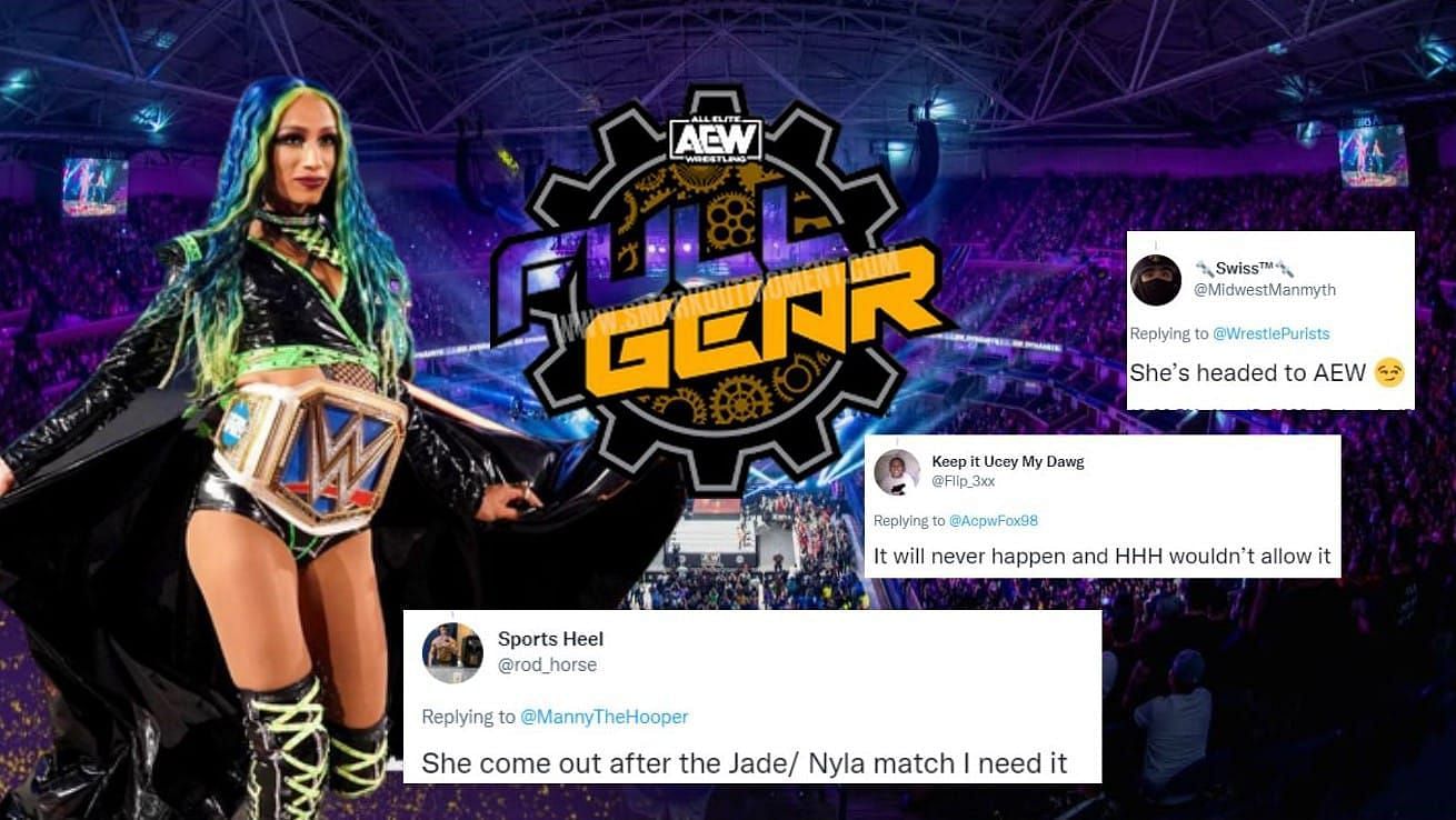 Fans wants to see WWE Superstar Sasha Banks make her AEW debut at an upcoming live event.