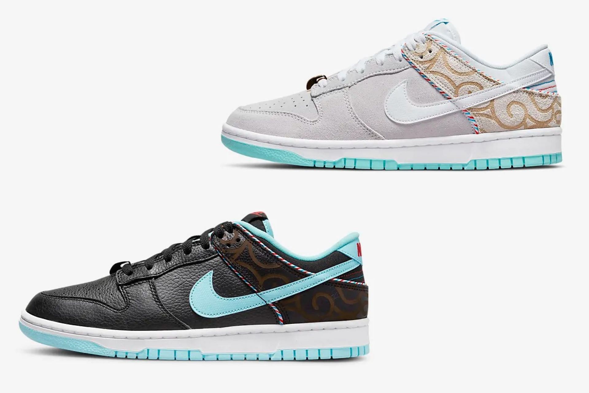 Take a closer look at the white and black colorways (Image via Nike)