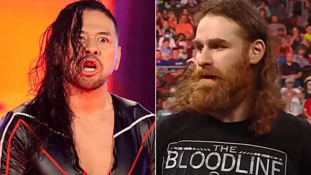 Shinsuke Namakamura/ The Bloodline member Sami Zayn