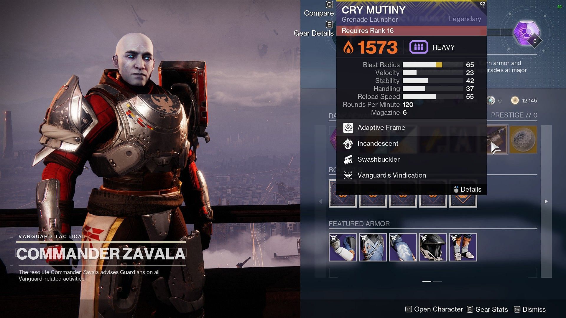 Cry Mutiny ritual weapon (Image via Destiny 2)