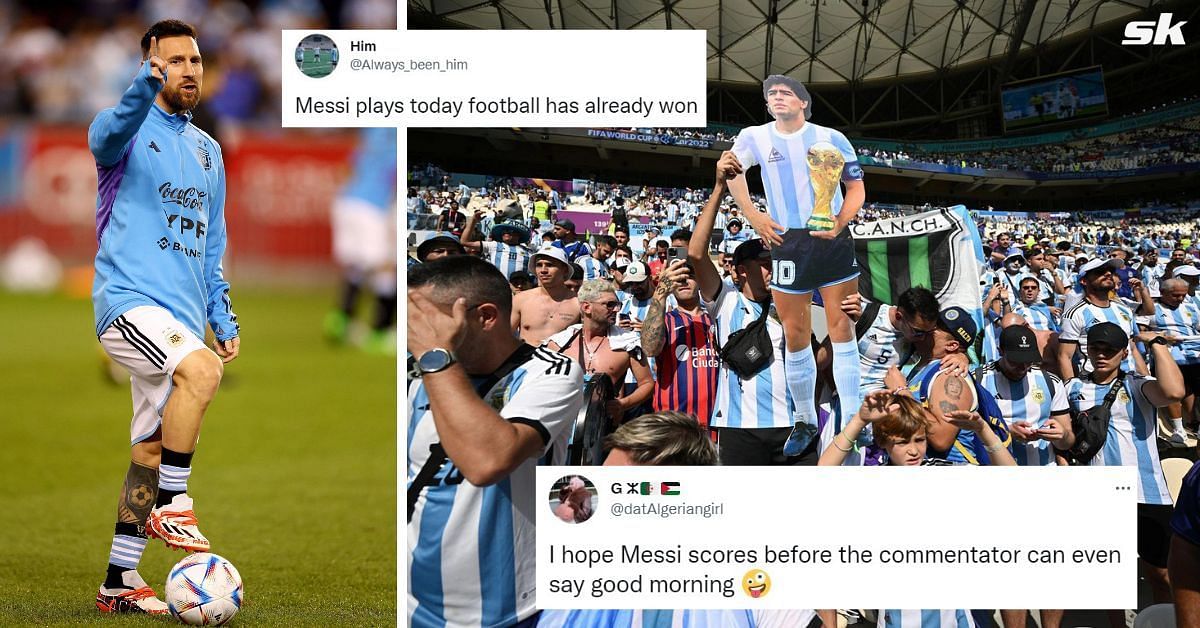 Fans can&rsquo;t hold back excitement as Lionel Messi starts for Argentina in FIFA World Cup clash against Saudi Arabia