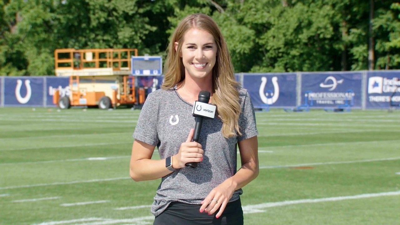 Caroline Cann, wife of Parks Frazier was once a reporter for the Indianapolis Colts. 