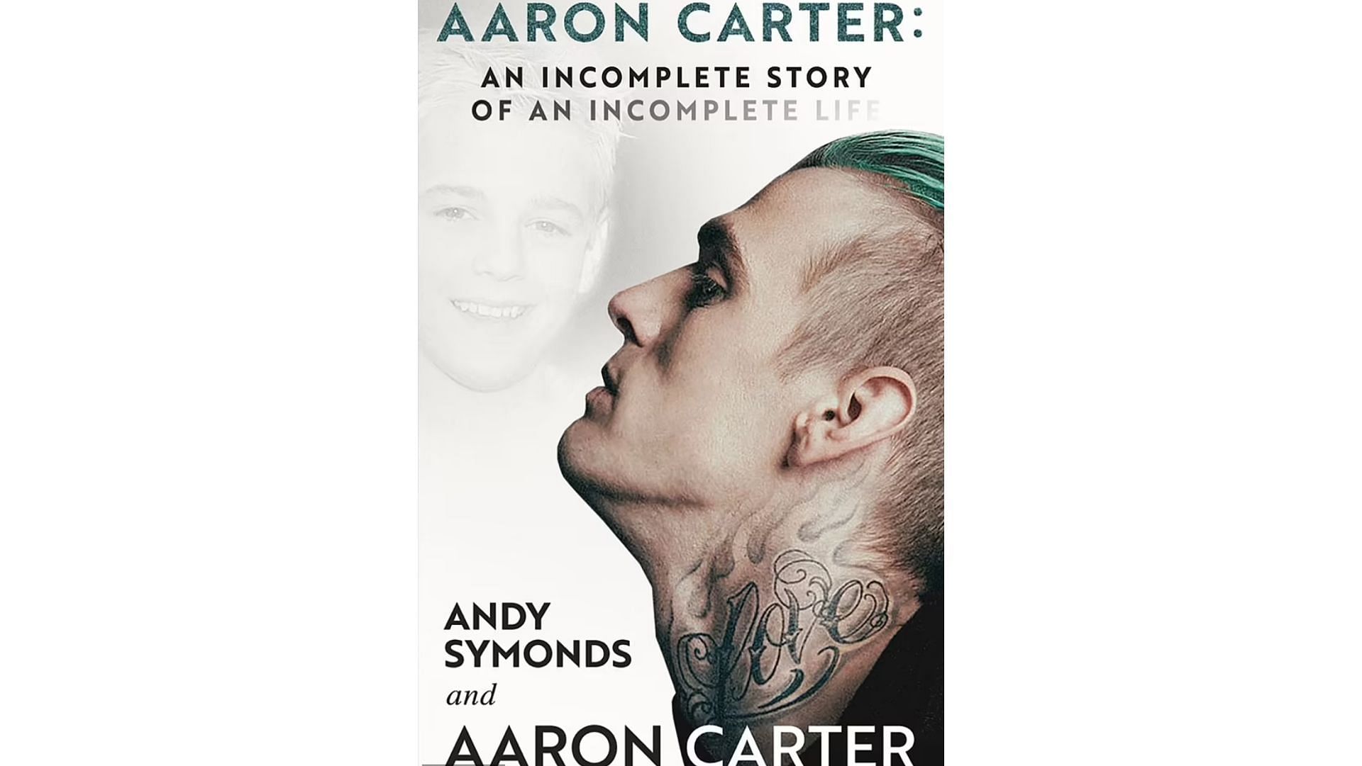 Aaron Carter&#039;s book cover. (Image via Ballast Books)