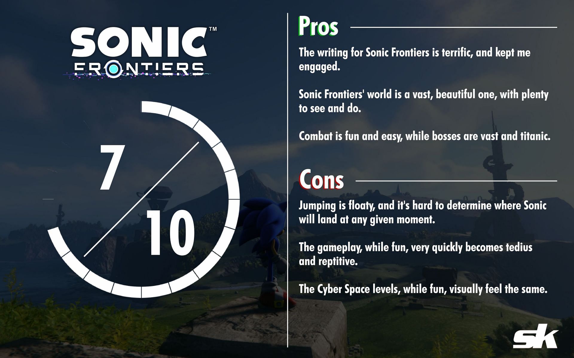 Sonic Frontiers Review: Delightful When It's Fast, Disappointing