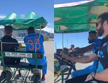 IND vs NZ 2022: [WATCH] Hardik Pandya and Kane Williamson take a ride on a crocodile bike in Wellington