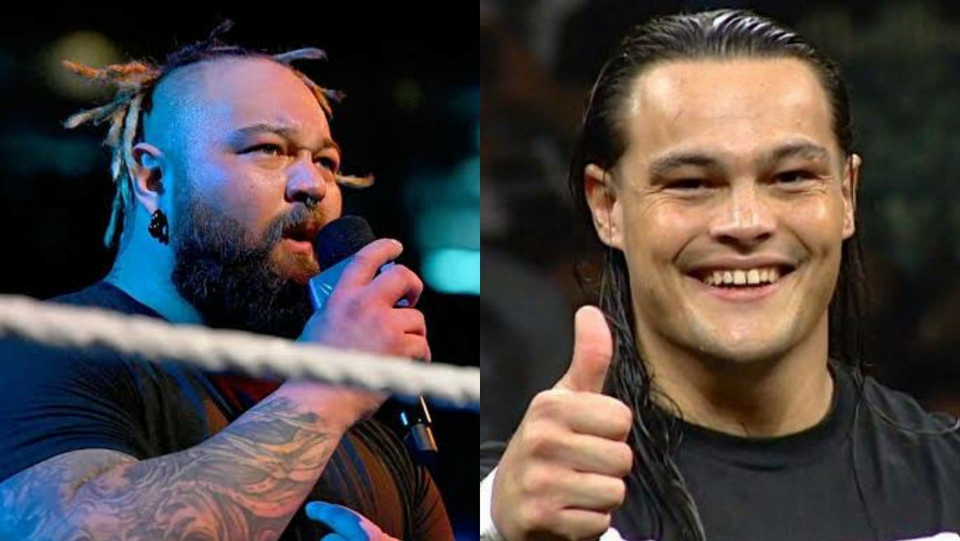 Bray Wyatt(Left); Bo Dallas(Right)