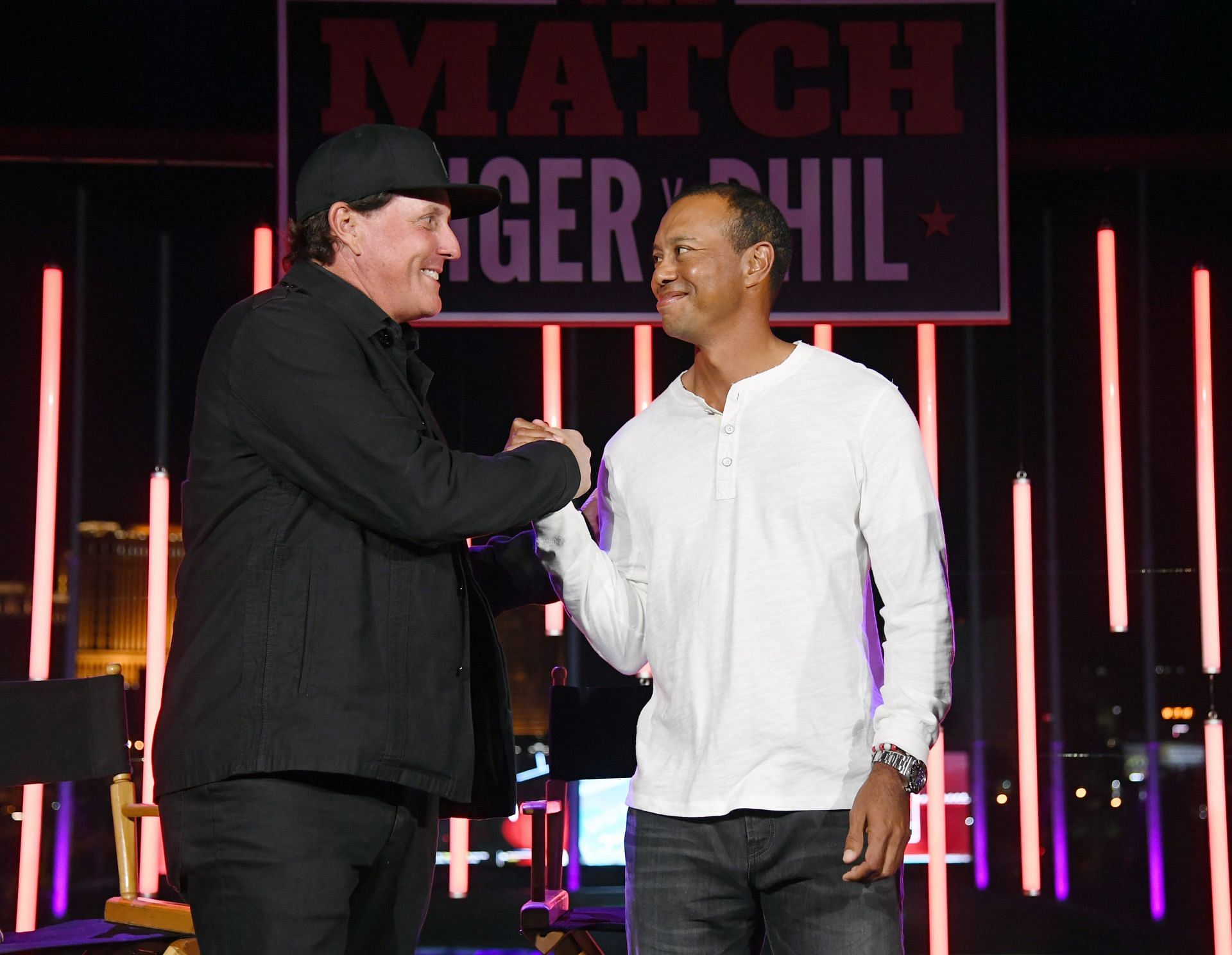 Tiger Woods and Phil Mickelson at The Match: Tiger vs Phil - VIP After Party (Image via Ethan Miller/Getty Images for The Match)