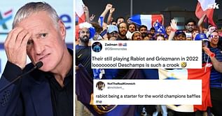 "Deschamps is such a crook" "Will be our downfall" - France fans baffled as ex-Manchester United target starts 2022 FIFA World Cup opener against Australia